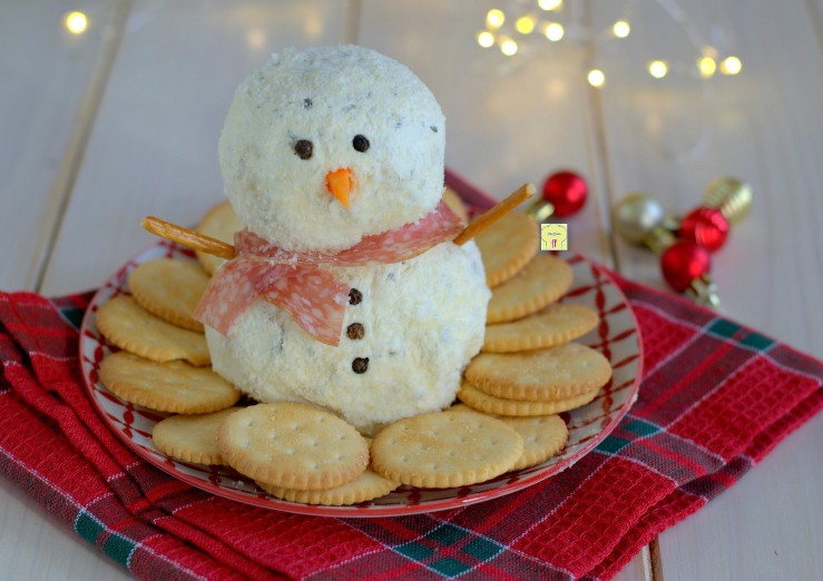 Muñeco de nieve de queso