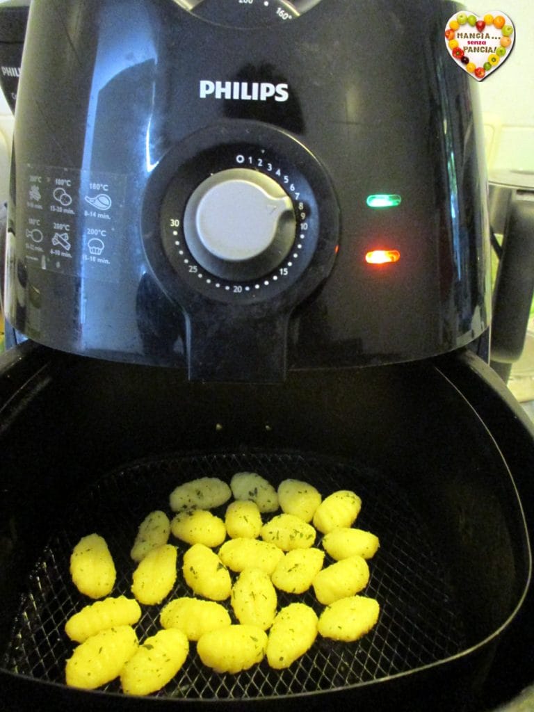 Ñoquis de patata fritos en la freidora de aire, Come sin Pancia