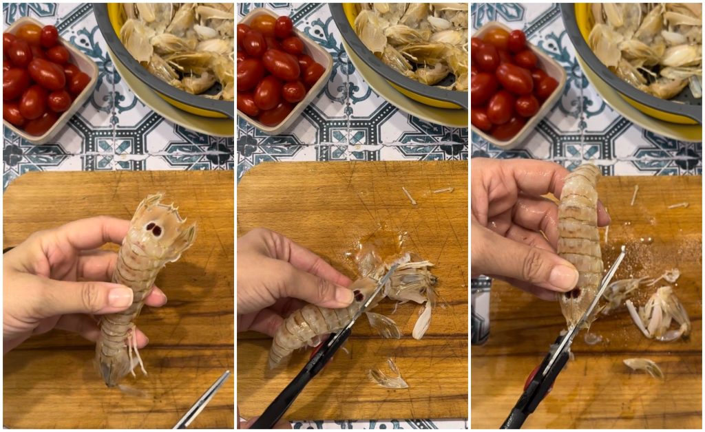 pasta con cigalas de mar