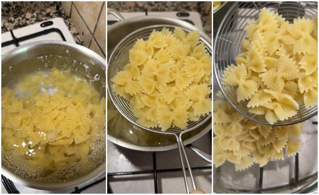 pasta fría vegetariana