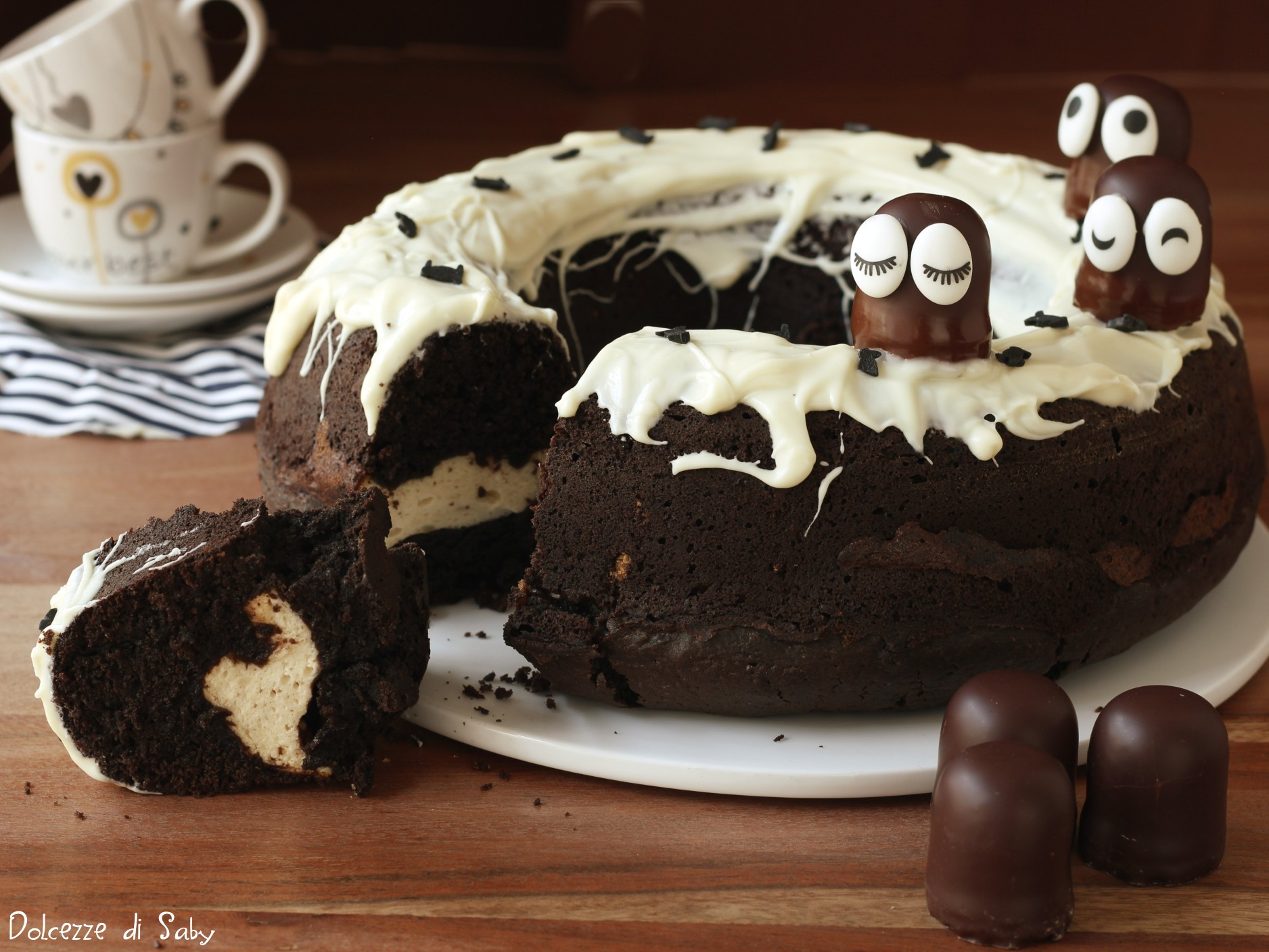 Bizcocho con cheesecake