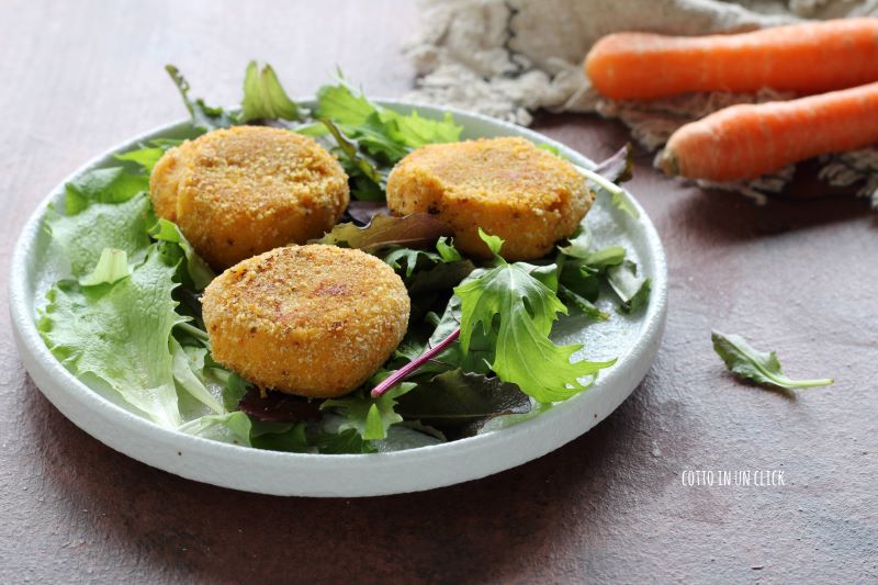 albóndigas de zanahoria rápidas y sin huevo