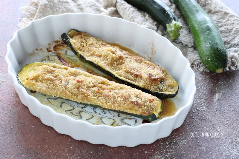 calabacines rellenos de atún fáciles y rápidos