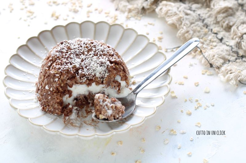 cúpula de porridge al cacao