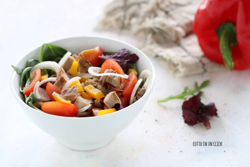 ensalada de pollo receta de aprovechamiento y vacía-nevera