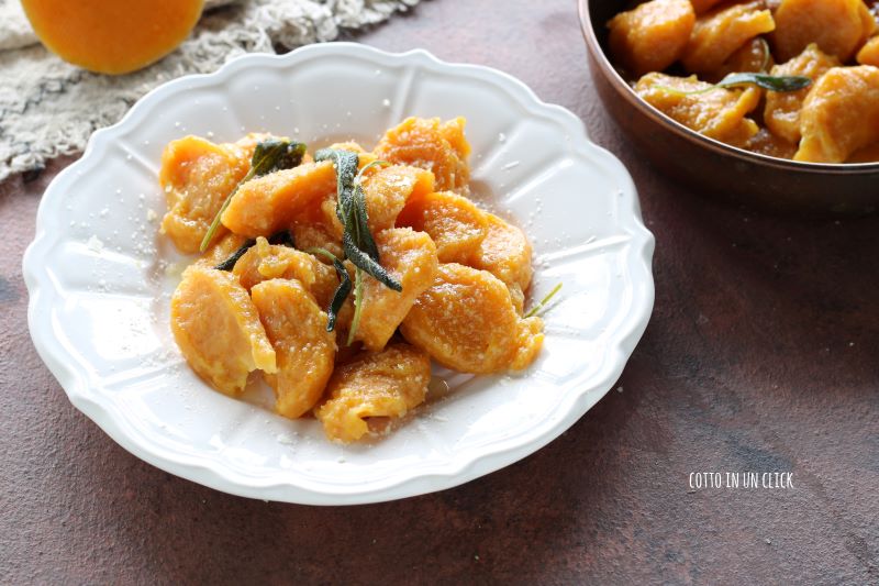 ñoquis de calabaza sin patatas