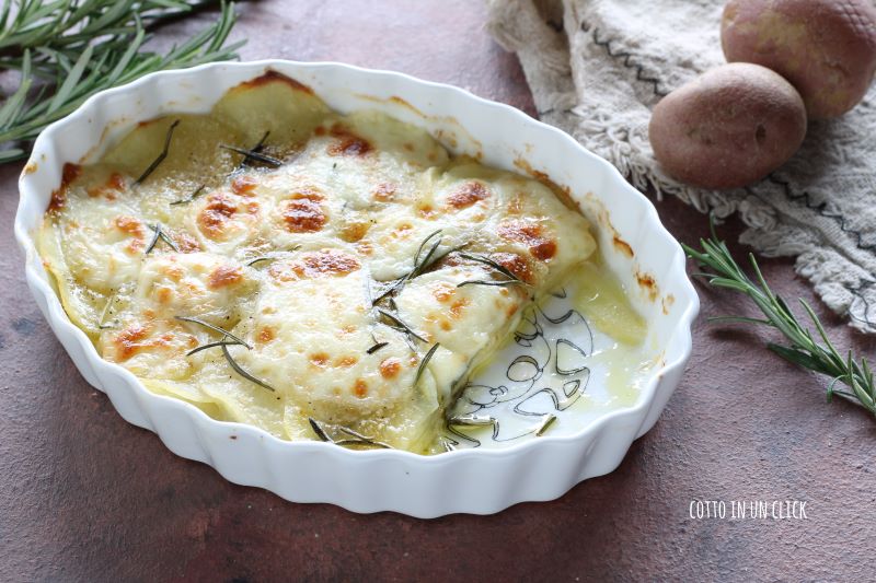 Milhojas de patatas al horno