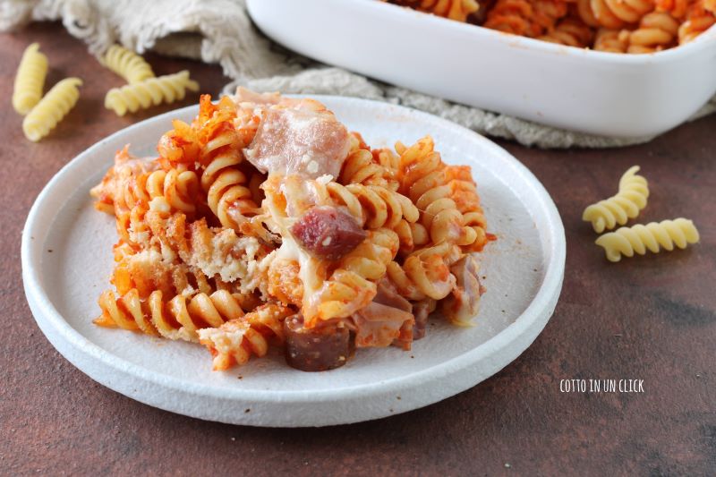 pasta gratinada al horno sin bechamel