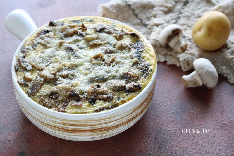 pastel de setas y patatas