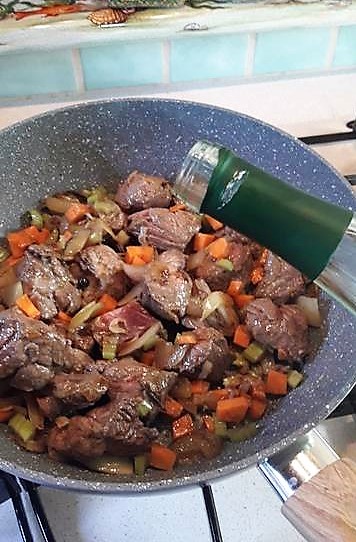 Mezze maniche con estofado de setas