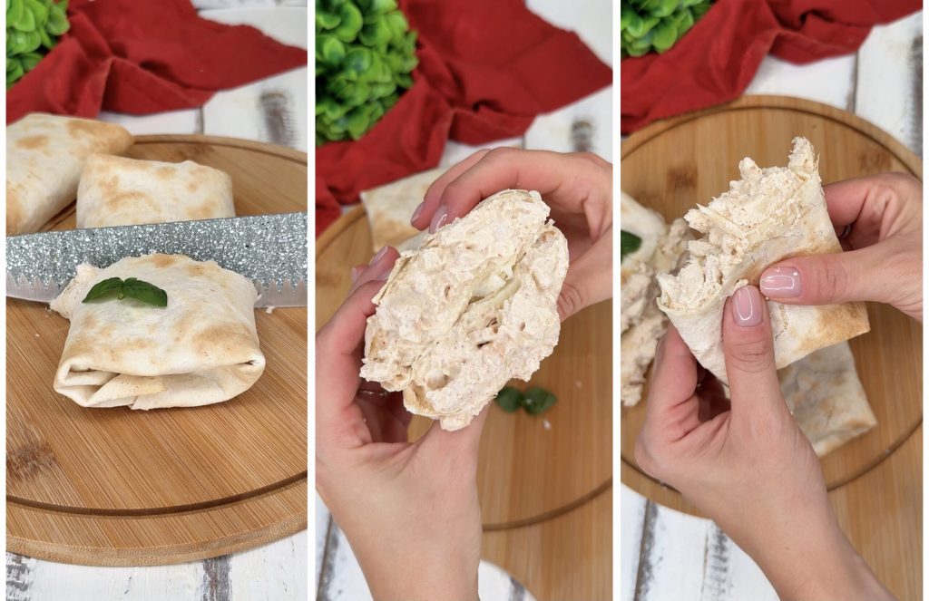 Burrito de pollo cremoso