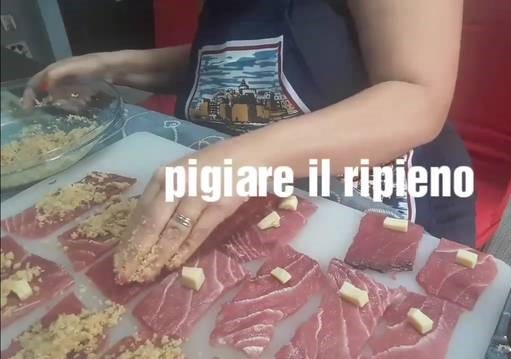 Rollitos de atún rojo a la parrilla