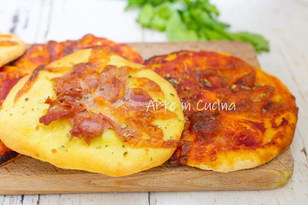 Pizzetas 5 minutos sin levadura