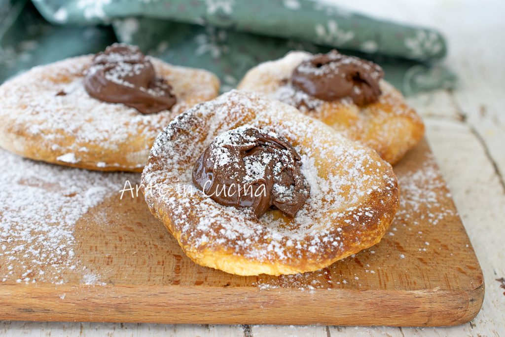 Pizzetas dulces con Nutella