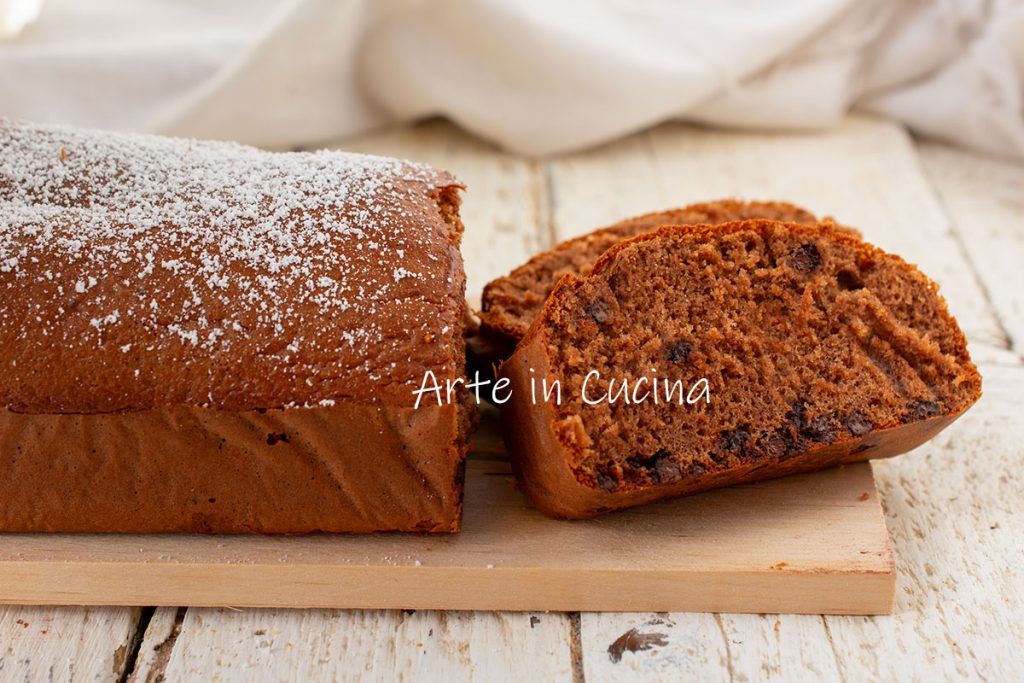 Plumcake de chocolate suave sin mantequilla ni aceite