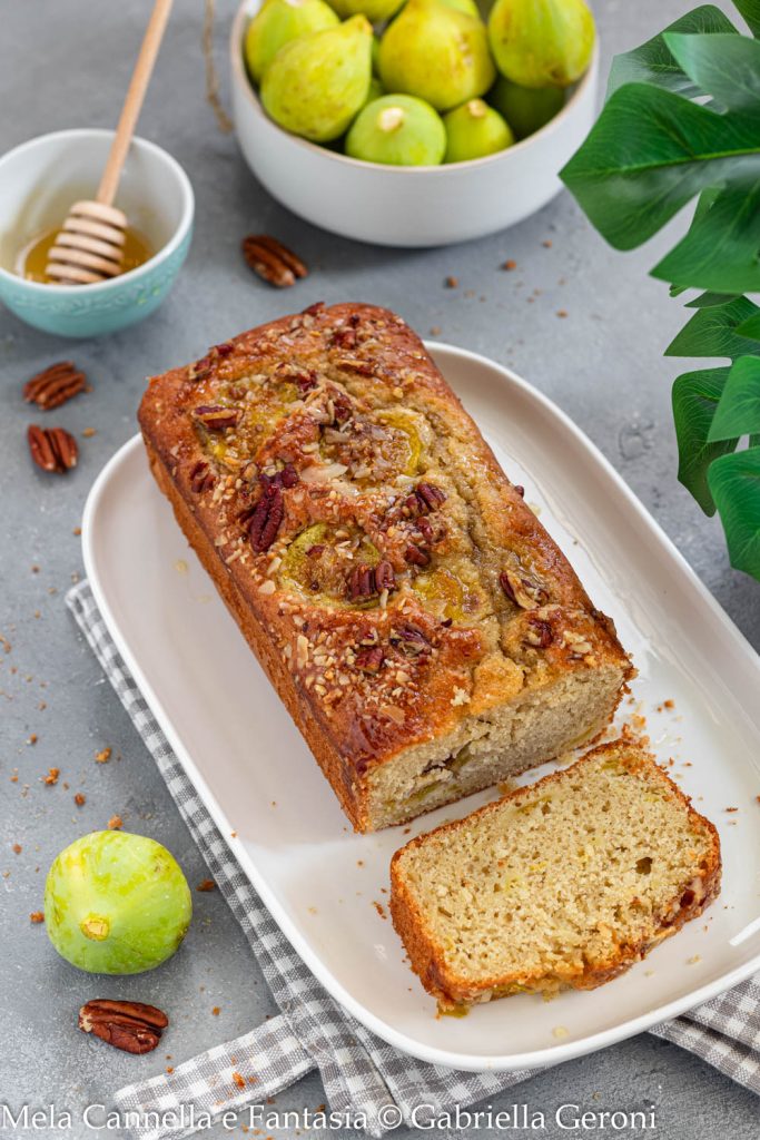 plumcake higos y nueces sin lactosa