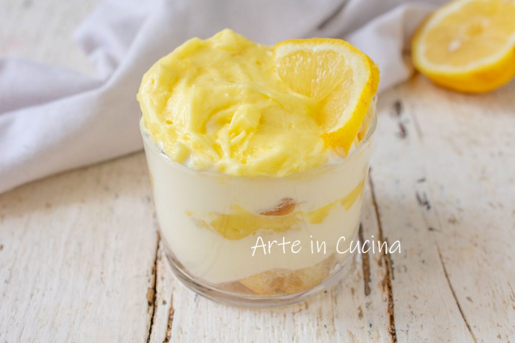 Postre tiramisú al limón de Amalfi