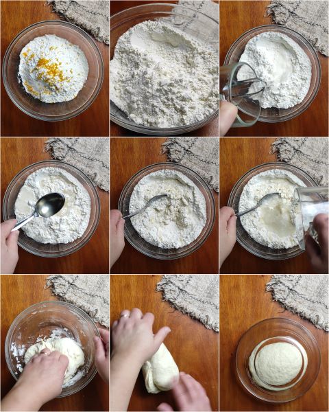 preparación de la masa de los buñuelos