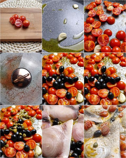 preparación del pez espada a la siciliana