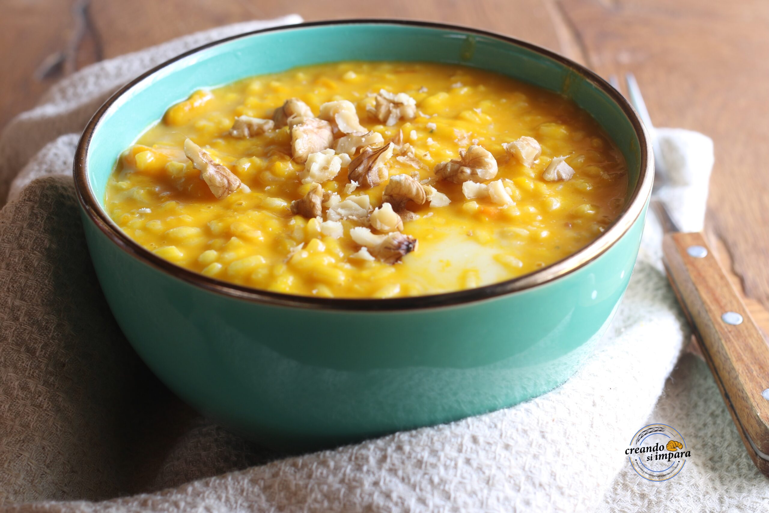 Risotto con calabaza, taleggio y nueces