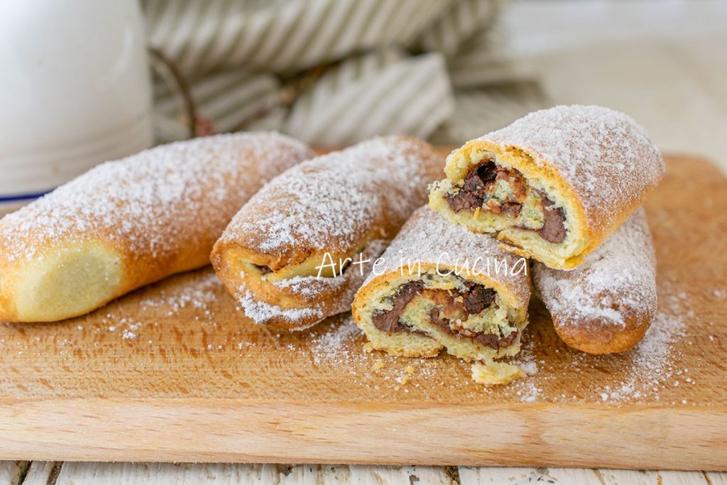 Rollitos rellenos de Nutella