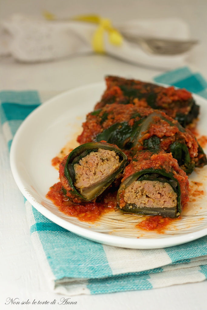 rollitos de acelga y carne