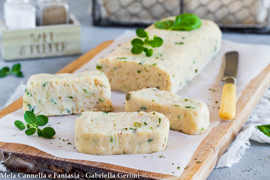 Rollo frío de atún y patatas sin huevo