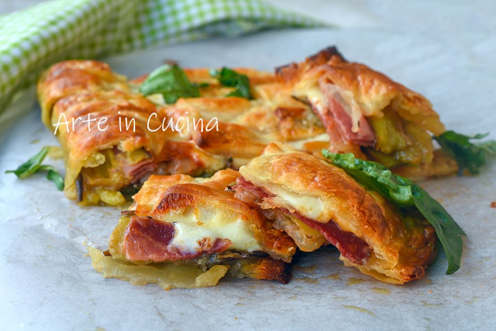 Rustichella con berenjenas a la parmesana