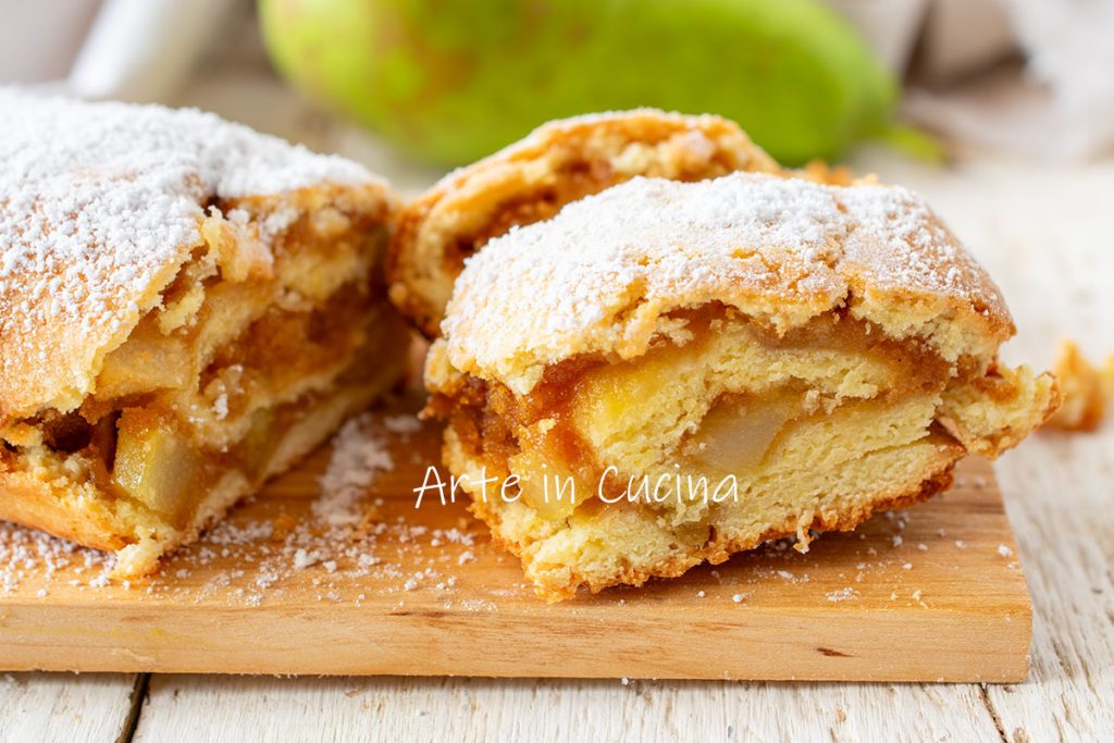 Strudel de peras y canela