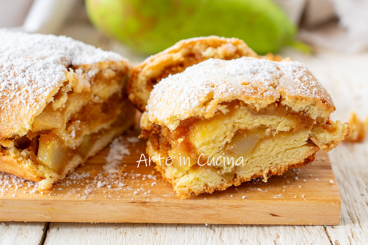 Strudel de peras y canela
