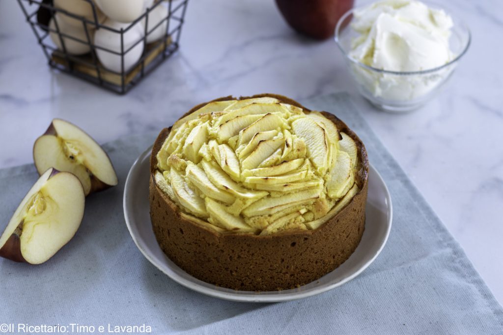 tarta de manzana con mascarpone
