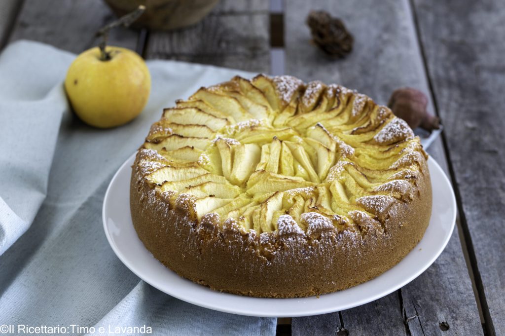 tarta de manzanas con yogur sin gluten