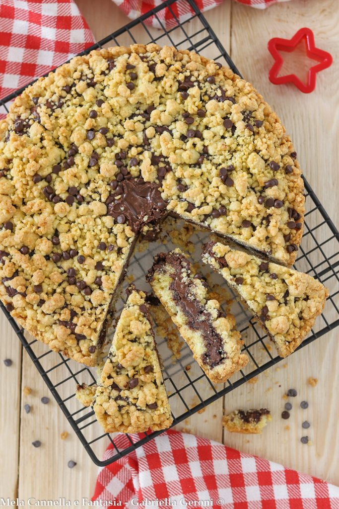 tarta desmenuzada a la Nutella