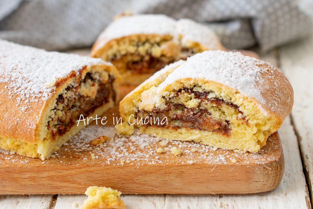 Tarta enrollada con Nutella