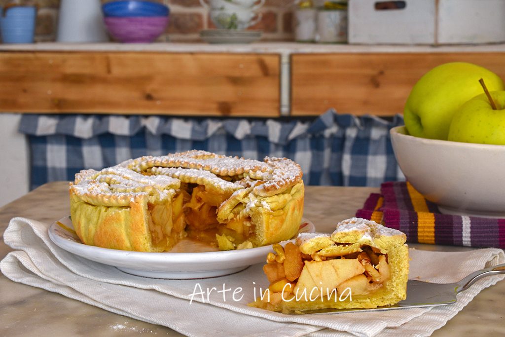 Tarta de manzana canela y nueces sin mantequilla