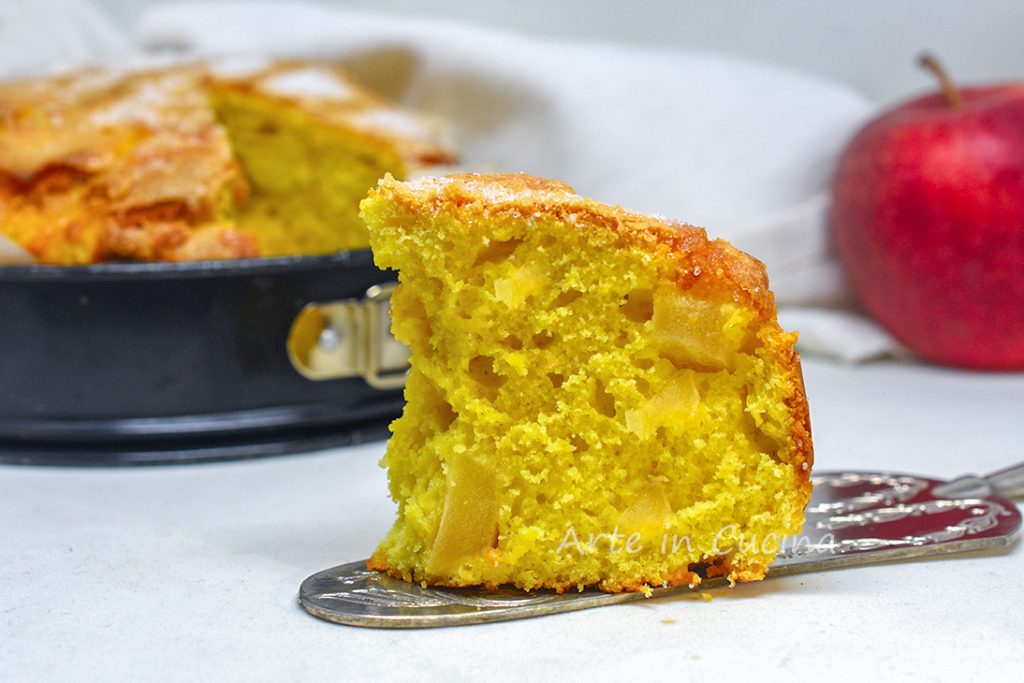 Tarta de manzana en vaso