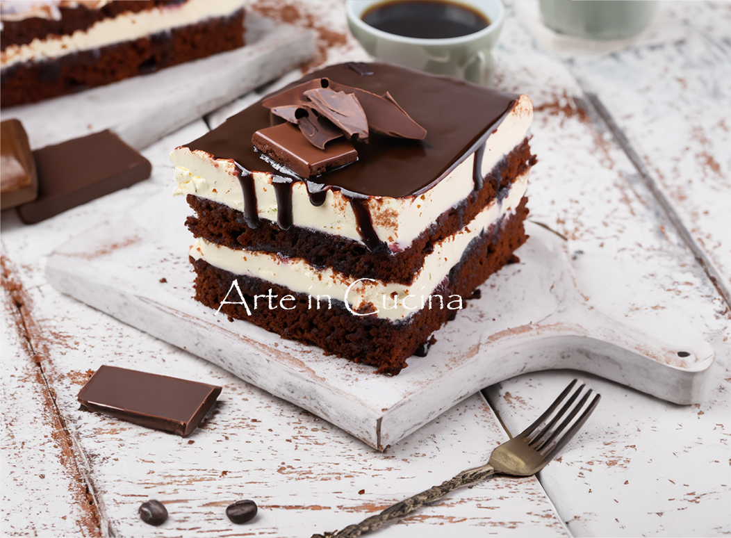 Tarta semifría de mascarpone con chocolate