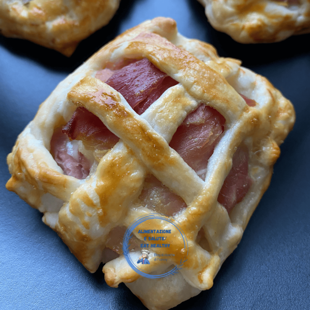 Tartaletas con jamón y queso