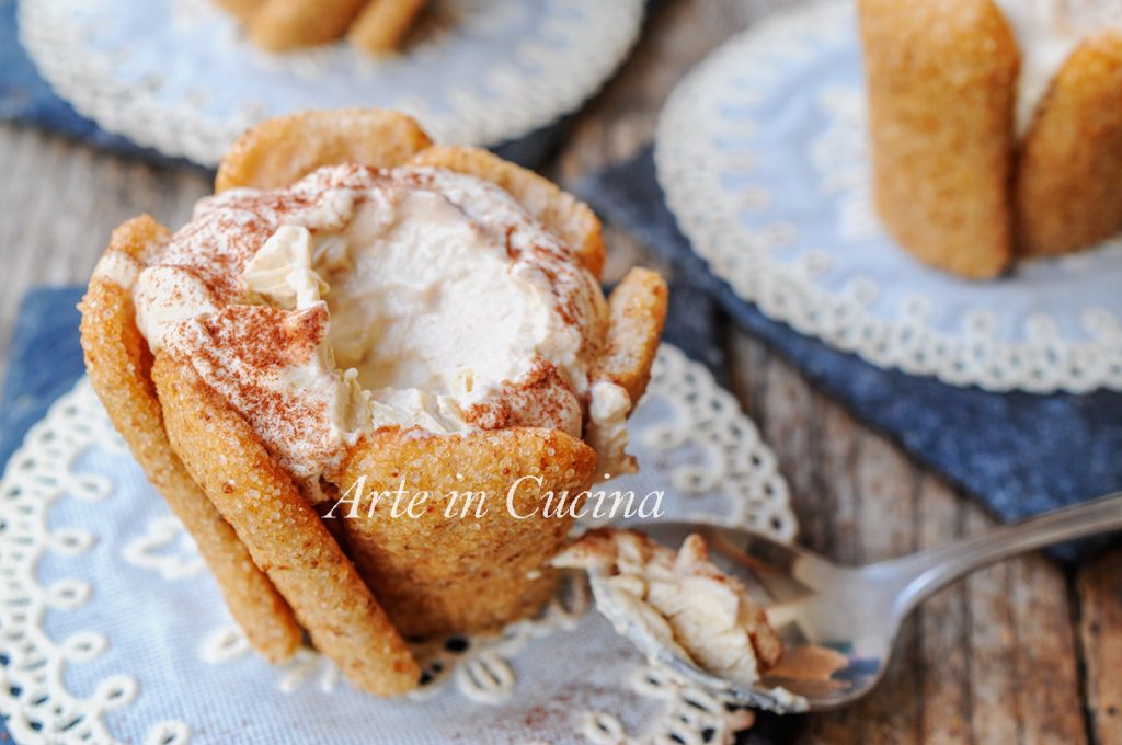 Tartaletas frías al tiramisú con pavesini vickyart arte en cocina