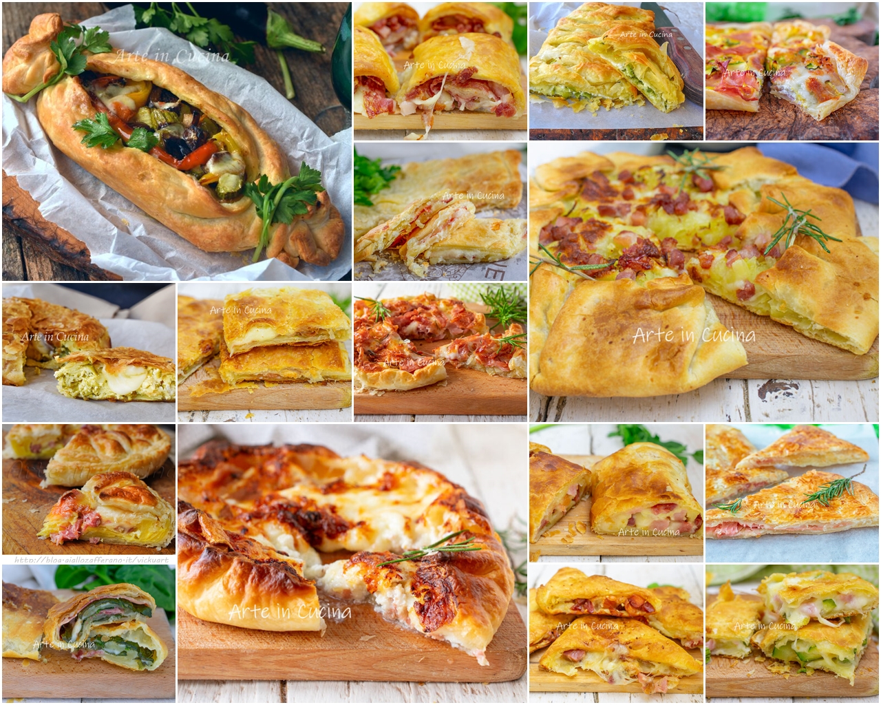 TARTAS SALADAS con HOJALDRE rápidas y fáciles