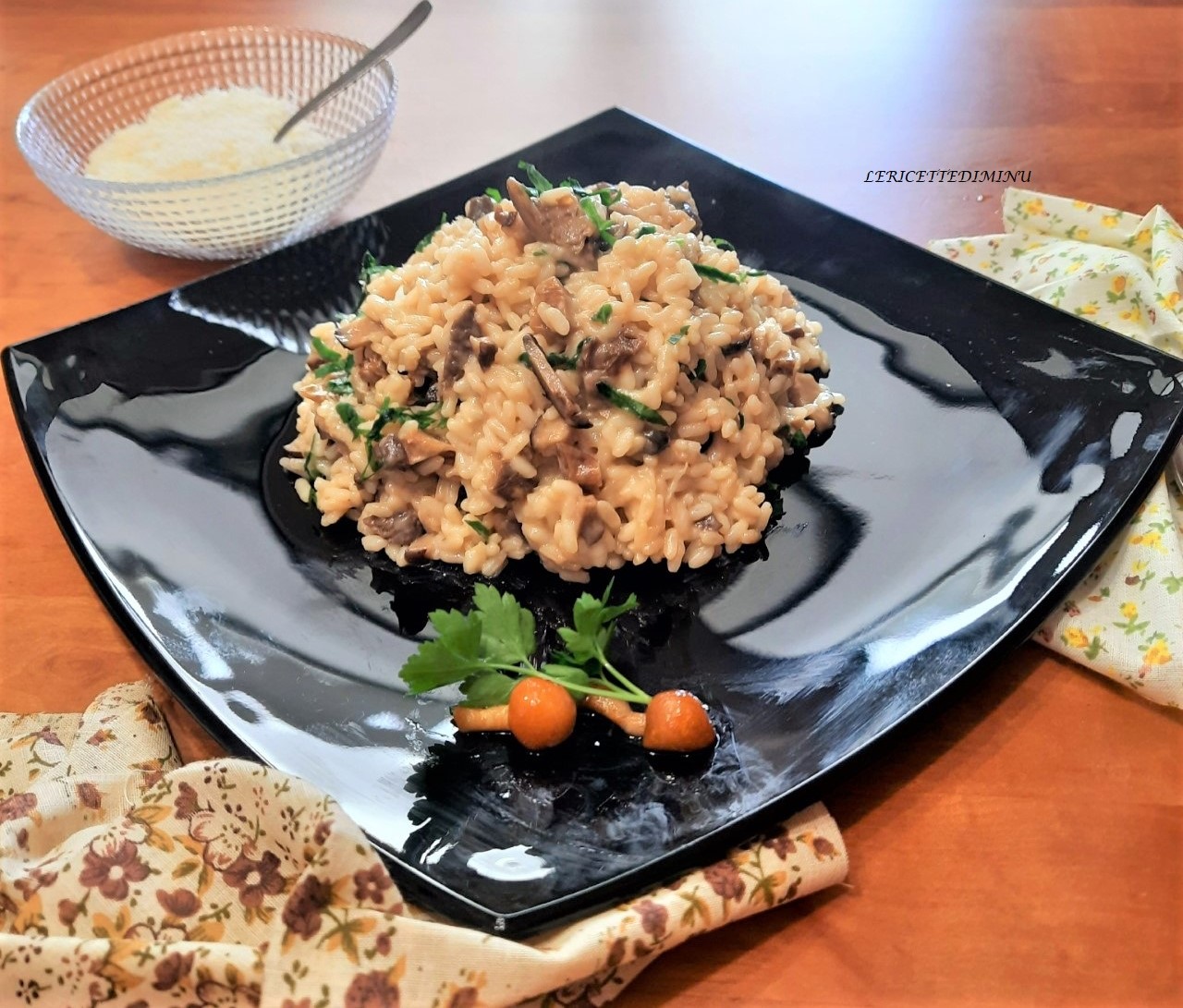 Risotto con setas secas mixtas