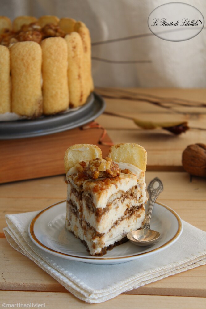 Tiramisú con nueces caramelizadas