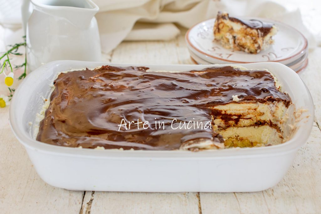 Tiramisú crema de leche y chocolate