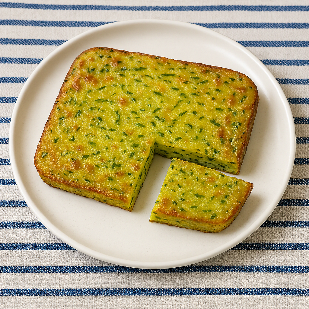 tortilla de calabacín en freidora de aire