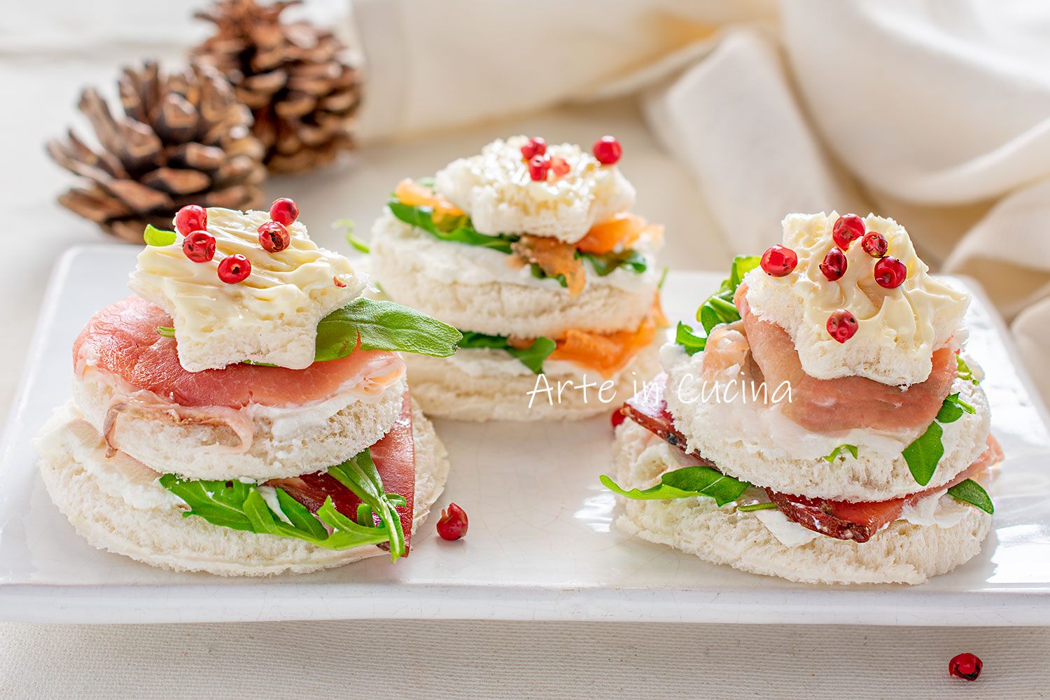 Canapés de Año Nuevo rápidos