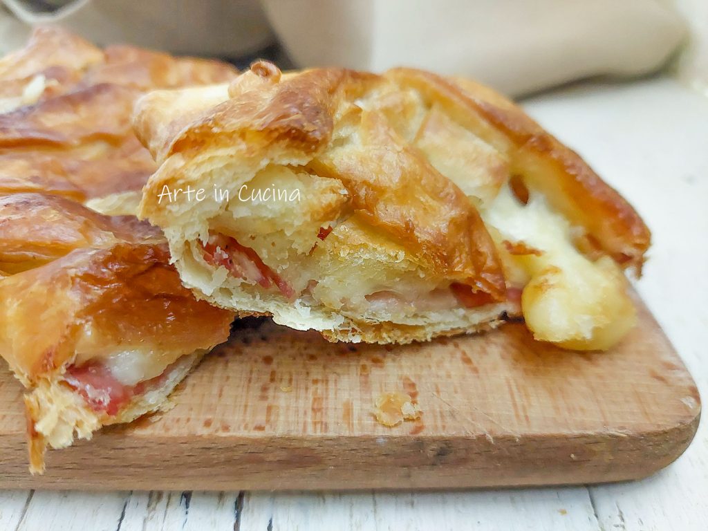 Trenza de hojaldre rellena