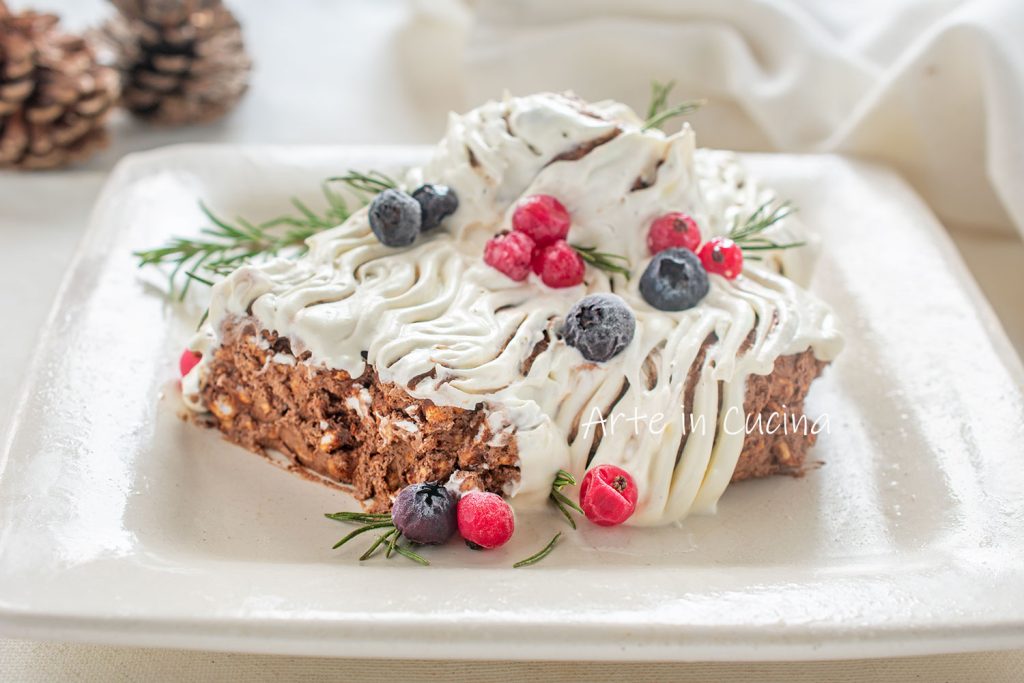 Tronquito de Navidad con arroz inflado