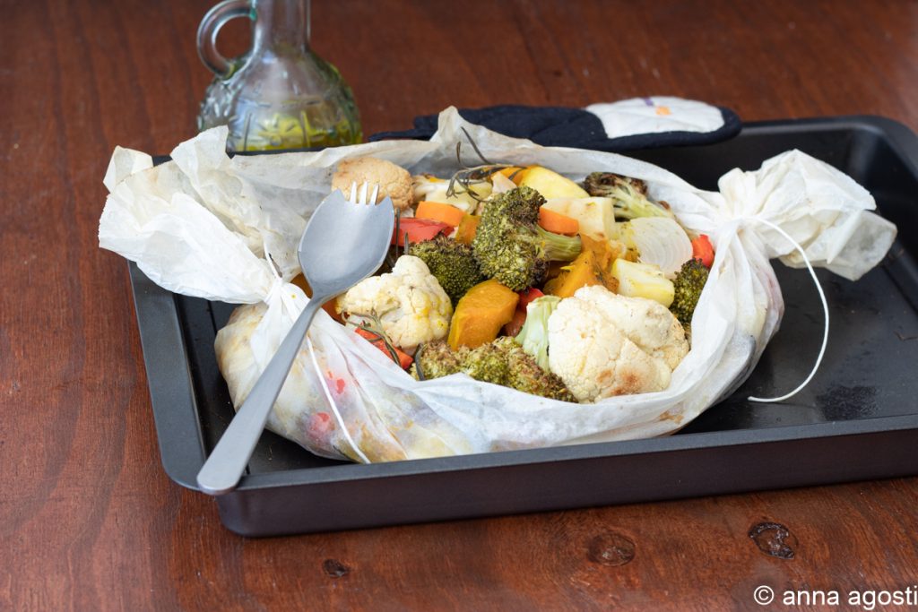 verduras al papillote