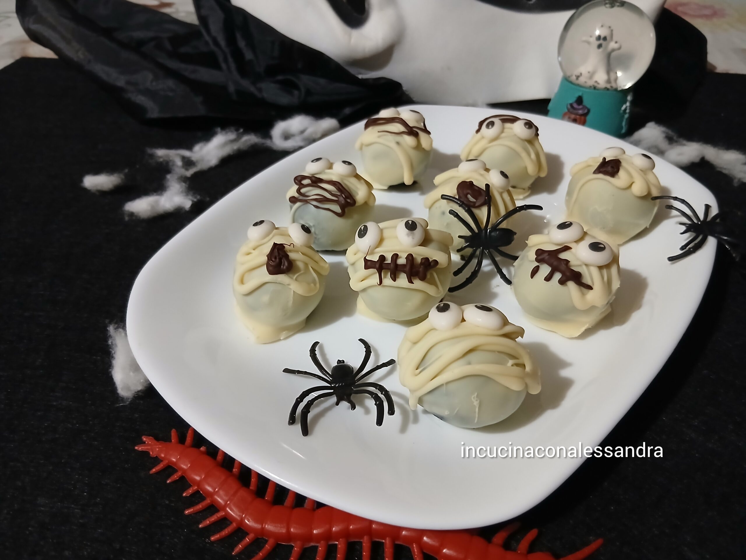 Trufas momias de Halloween