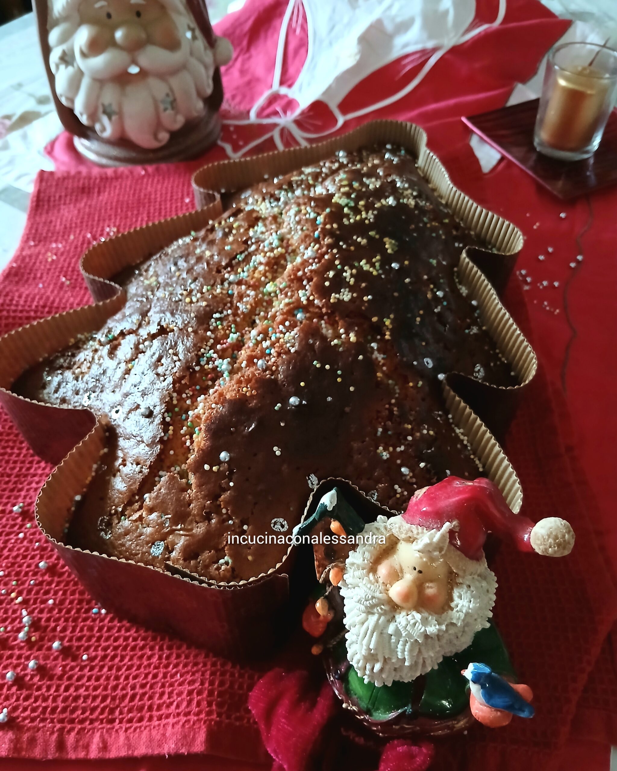 Tarta árbol de Navidad naranja y chocolate